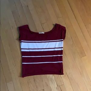 Striped Off the Shoulder Shirt